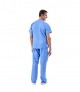 Pijama sanitario azul cuello pico